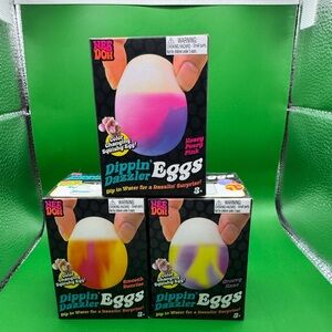 X3: NeeDoh Dippin Dazzler Eggs - Complete Set New Fast Ship